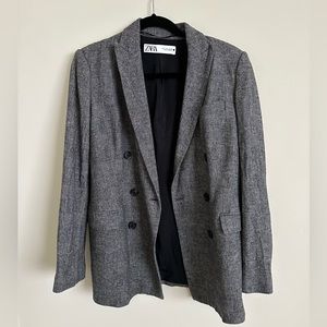 Zara wool blended double breasted coat